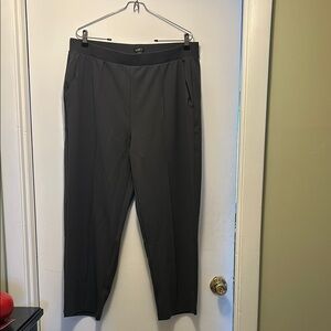 LOFT Gray Dress Pants with Straight Leg Design and Relaxed Fit